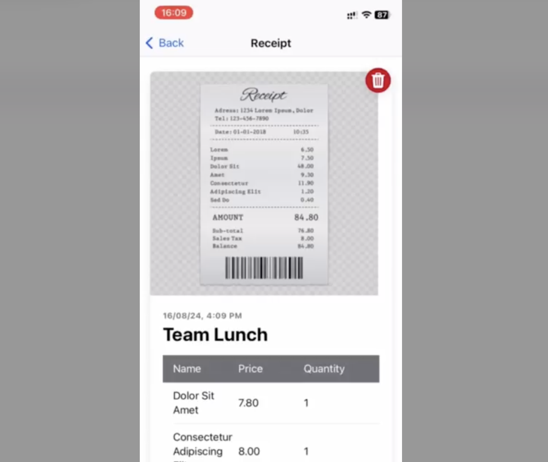 Bill Sharing App